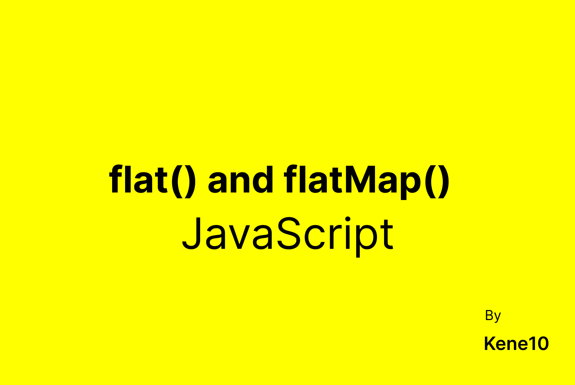 javascript-flat-flatmap