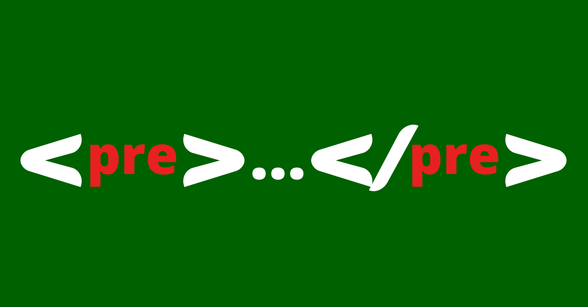 HTML <pre> 标签（含示例代码）