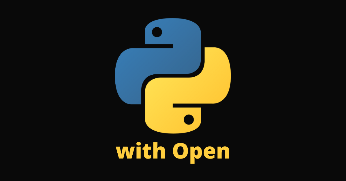 Python 中的 with Open 语法示例