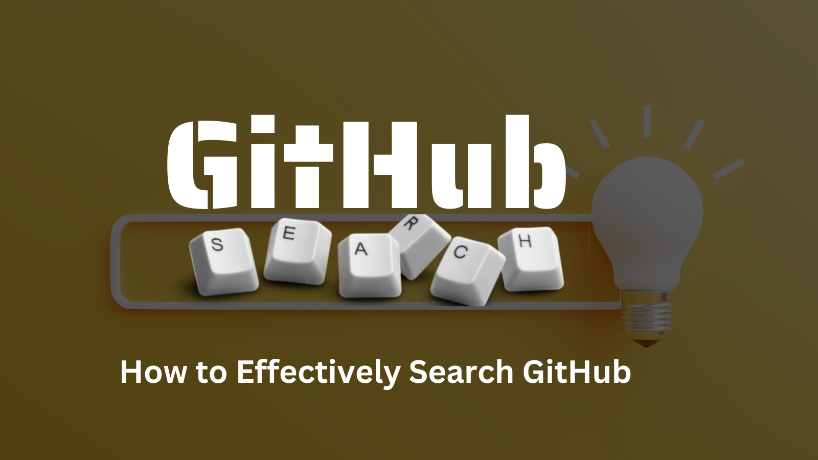 GitHub 搜索技巧——如何在 GitHub 上更有效地搜索 issue、repo 和更多信息