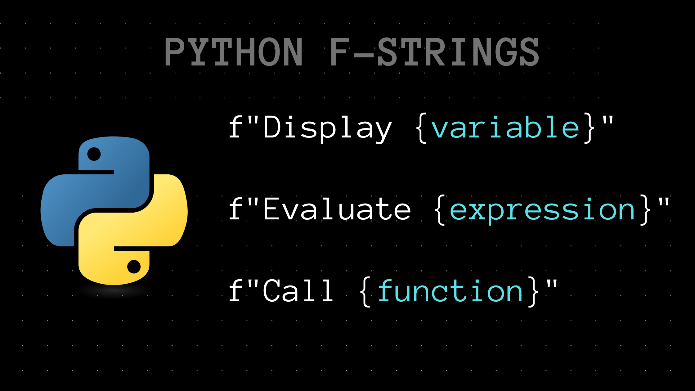 Python f-string 教程——Python 中的字符串格式化及代码实例