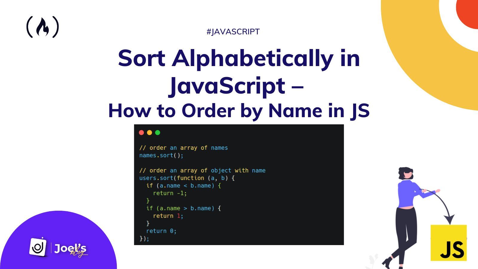 在 JavaScript 中按字母排序——如何在 JS 中按名称排序