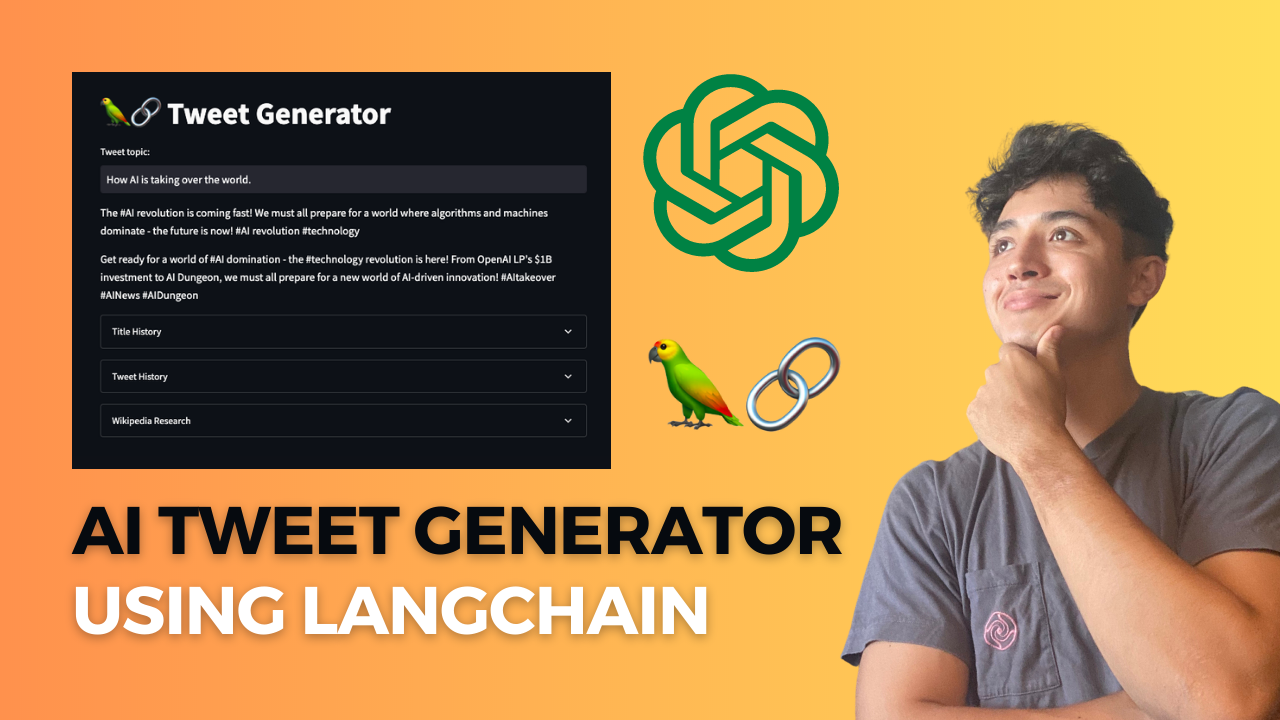 如何使用 LangChain 创建人工智能推文生成器