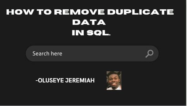 SQL 删除重复数据